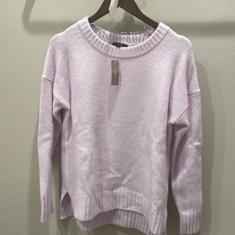 NWT J. Crew Lavender Supersoft Sweater- XS 💜